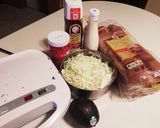 アボカドお好み焼き風ホットサンド作り方1写真