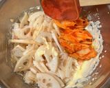 米粉活用！サクサクれんこんキムチチヂミ作り方3写真