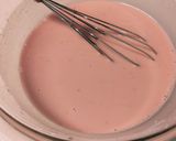 米粉で桜もち、花トップ。作り方2写真