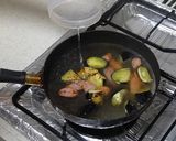 なすとウインナーのカレー春雨スープ作り方3写真