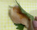 むね肉の梅とシソ巻き天ぷら作り方2写真