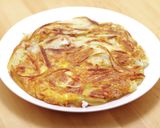 玉子2個で4人分！千切りポテトのオムレツ作り方14写真