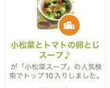小松菜とトマトの卵とじスープ♪作り方6写真