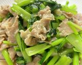 小松菜と豚肉の炒め物作り方6写真