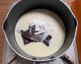 米粉チョコソース　材料3つ　お鍋ひとつ作り方1写真