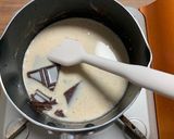米粉チョコソース　材料3つ　お鍋ひとつ作り方2写真