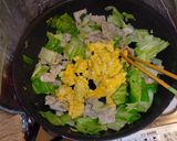 豚肉とキャベツと卵の甘辛味噌炒め作り方3写真