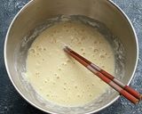 米粉でサクふわ！豚玉チーズのお好み焼き作り方2写真