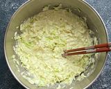米粉でサクふわ！豚玉チーズのお好み焼き作り方3写真