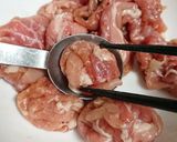 豚こまで揚げ焼き から揚げ作り方1写真