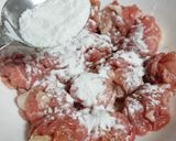 豚こまで揚げ焼き から揚げ作り方2写真