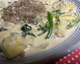 春のクリーム煮込みハンバーグ作り方5写真