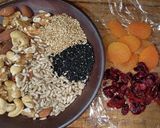 月餅 黒ゴマあんこナッツ ドライフルーツ作り方10写真