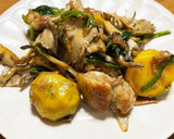 インカのめざめと鶏もも肉の舞茸炒め！！作り方5写真
