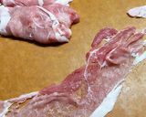 なんちゃって！豚こまミルフィーユカツ作り方1写真