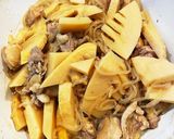 筍と鶏肉と糸こんにゃくの煮物作り方6写真