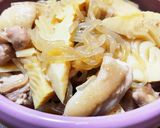 筍と鶏肉と糸こんにゃくの煮物作り方7写真