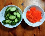 簡単!茎たちの色どり漬け作り方1写真