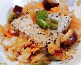 デカっ！甘酢蒸し肉団子鍋作り方6写真