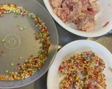 春の行楽弁当。ぶぶあられの唐揚げ作り方4写真