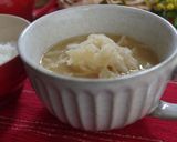 切り干し大根ときのこの味噌汁作り方2写真