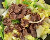 簡単☆すき焼のタレで甘辛の肉野菜炒め作り方3写真