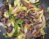 簡単☆すき焼のタレで甘辛の肉野菜炒め作り方4写真