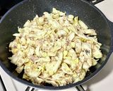 米粉でキャベツとサバ缶のお好み焼き作り方4写真