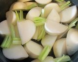 ナスとピーマンとカブの味噌炒め★なべしぎ作り方1写真