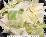 卵ソースの茹でキャベツサラダ作り方1写真