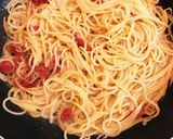 梅干しとじゃこの和風パスタ作り方4写真