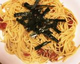 梅干しとじゃこの和風パスタ作り方5写真