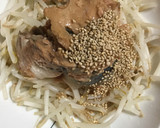 さばの味噌煮缶ともやしのサラダ作り方4写真