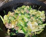 ニラと春キャベツの豚肉炒め作り方6写真