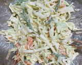 野菜たっぷり！ヘルシー米粉お好み焼き。作り方4写真