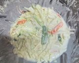 野菜たっぷり！ヘルシー米粉お好み焼き。作り方8写真