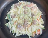 野菜たっぷり！ヘルシー米粉お好み焼き。作り方9写真