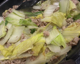 【中華丼】白菜と豚ひき肉のとろとろ煮込み作り方4写真