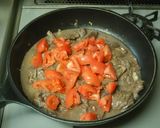 牛肉とトマトの炒め煮・ワンパンさっぱり作り方2写真