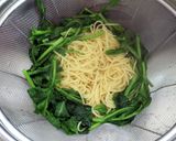 簡単！菜の花とウィンナーの麺つゆパスタ作り方6写真