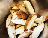 鶏ささみと椎茸の揚げ焼き作り方1写真