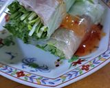 水菜と生ハムの生春巻き作り方5写真