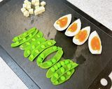 ゆで卵とスナップエンドウとチーズのサラダ作り方2写真