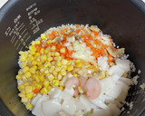 プチッと鍋あさりとホタテの旨塩鍋でピラフ作り方1写真