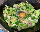 ニラと春キャベツの豚肉炒め作り方5写真