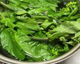 のらぼう菜と納豆のナムル作り方1写真