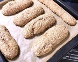 45*一口パン・全粒粉+胡麻&ブラン作り方13写真