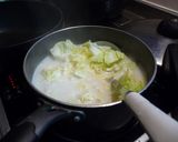キャベツが甘～い豆乳味噌汁作り方2写真