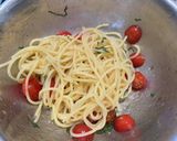トマトと大葉の冷製パスタ作り方4写真