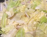 春キャベツとトマトの醤油スパゲッティ作り方3写真